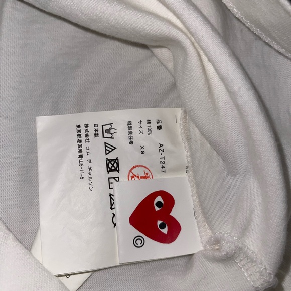 Kids White T-Shirt with Red and Camouflage Heart Design - Picture 3 of 3